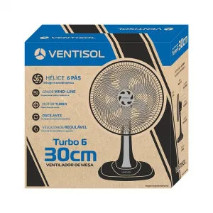 Ventilador de Mesa 30cm Vermelho 220V