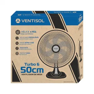 Ventilador de Mesa 50cm Vermelho 127V