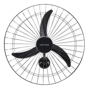 Ventilador De Parede Preto Ventisol 60cm 127/220V 220W